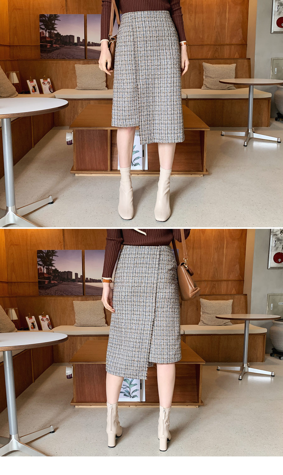 ツイードアシメスカート・全3色 | DHOLIC PLUS | 詳細画像2