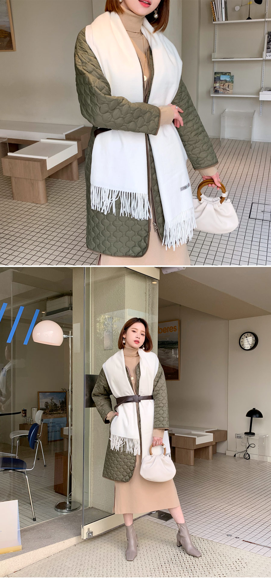 <font color=red><b>★コラボ商品★</b></font>キルティングジップアップコート・全4色 | DHOLIC | 詳細画像13