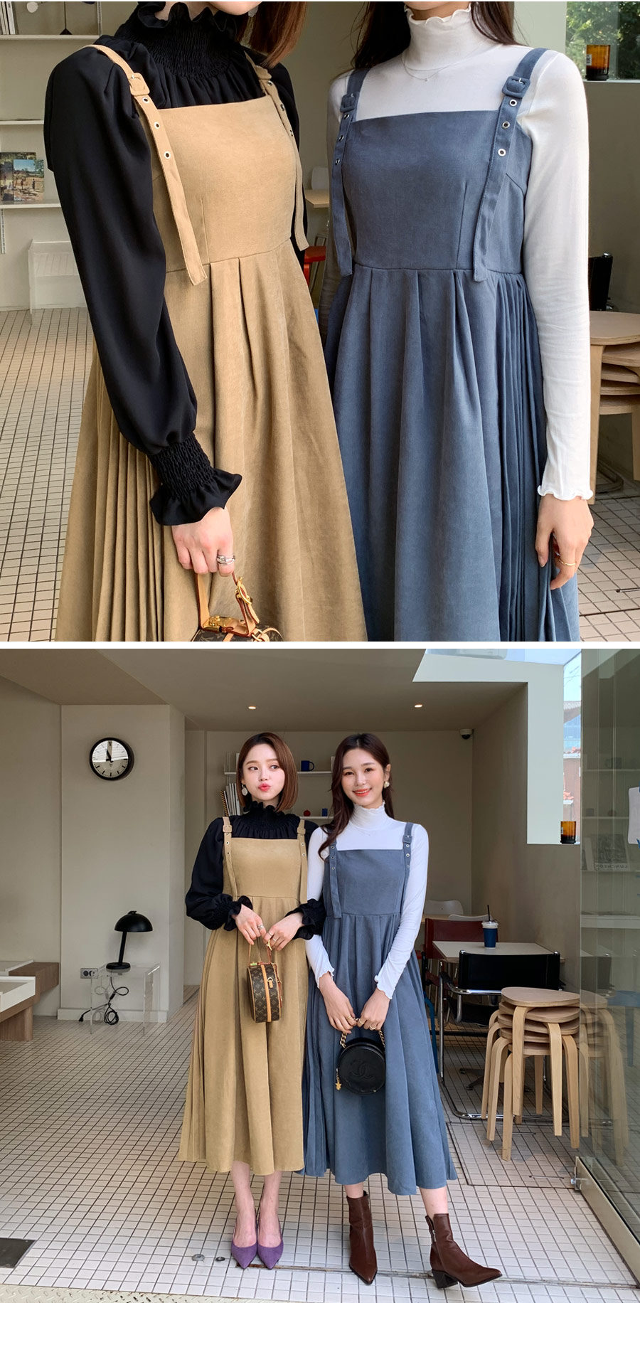 ベルトストラップワンピース・全3色 | レディースファッション通販