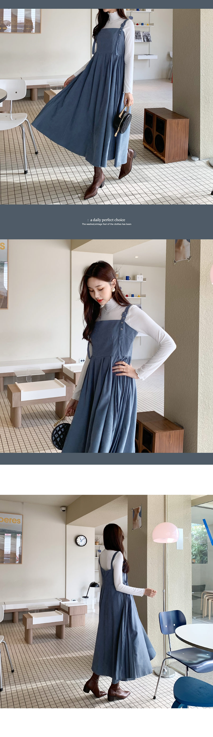 ベルトストラップワンピース・全3色 | レディースファッション通販