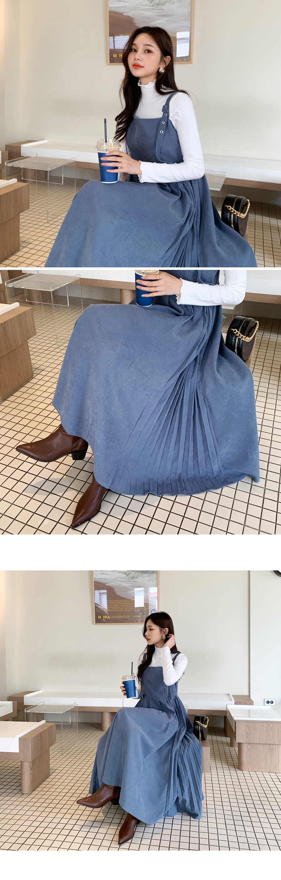 ベルトストラップワンピース・全3色 | レディースファッション通販