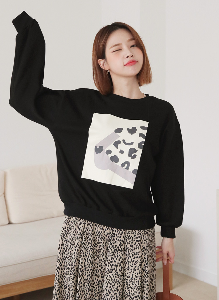 裏起毛レオパードプリントスウェット・全4色 | レディースファッション