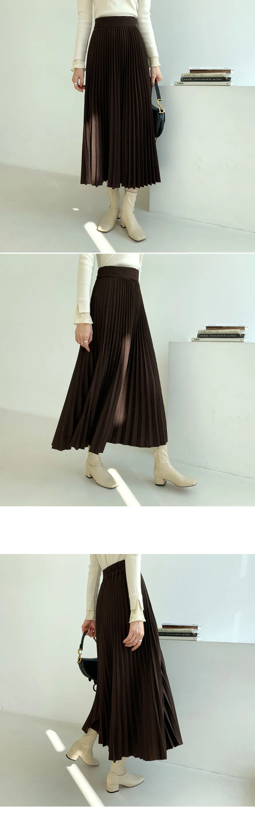 ウール混プリーツスカート・全3色 | DHOLIC PLUS | 詳細画像4