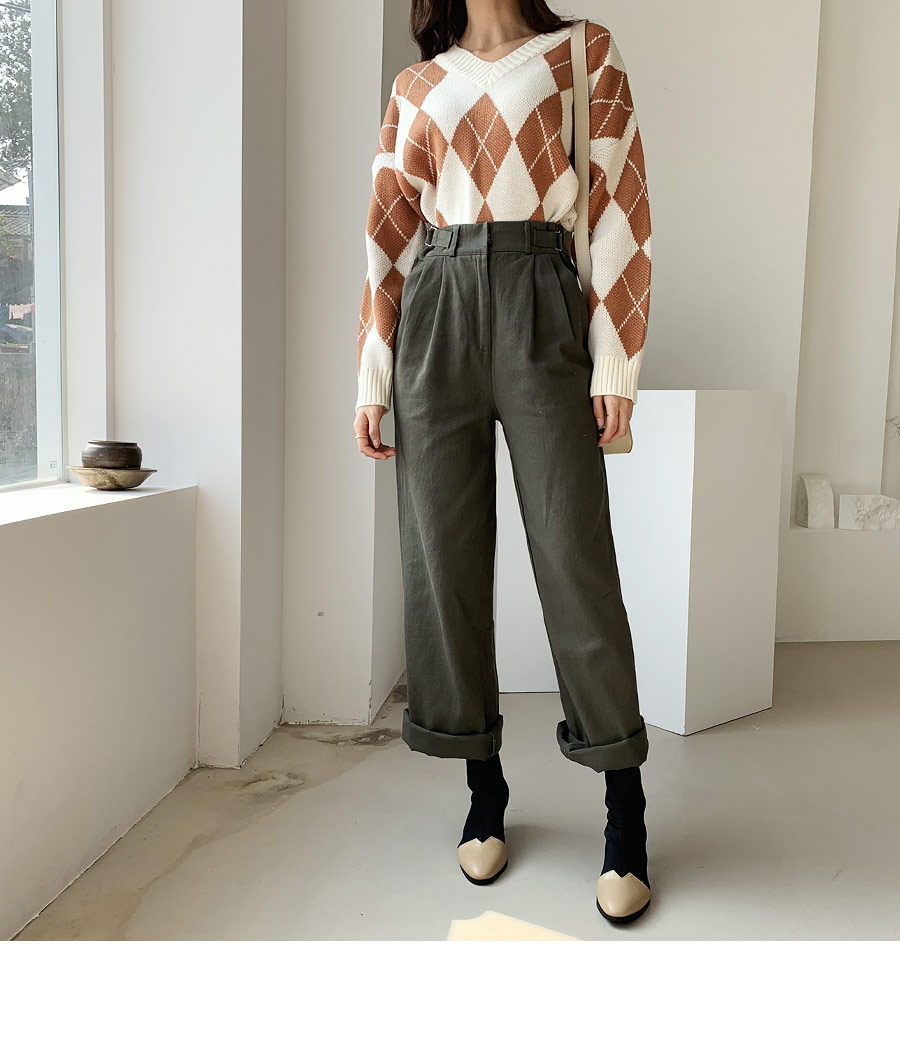 Vネックアーガイルニット・全4色 | DHOLIC | 詳細画像4