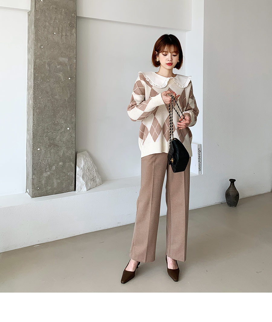 Vネックアーガイルニット・全4色 | DHOLIC | 詳細画像7