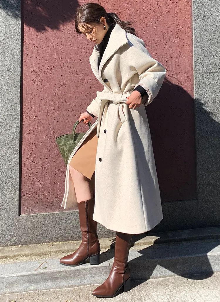 ストラップ付フライフロントコート・全5色 | DHOLIC PLUS | 詳細画像1