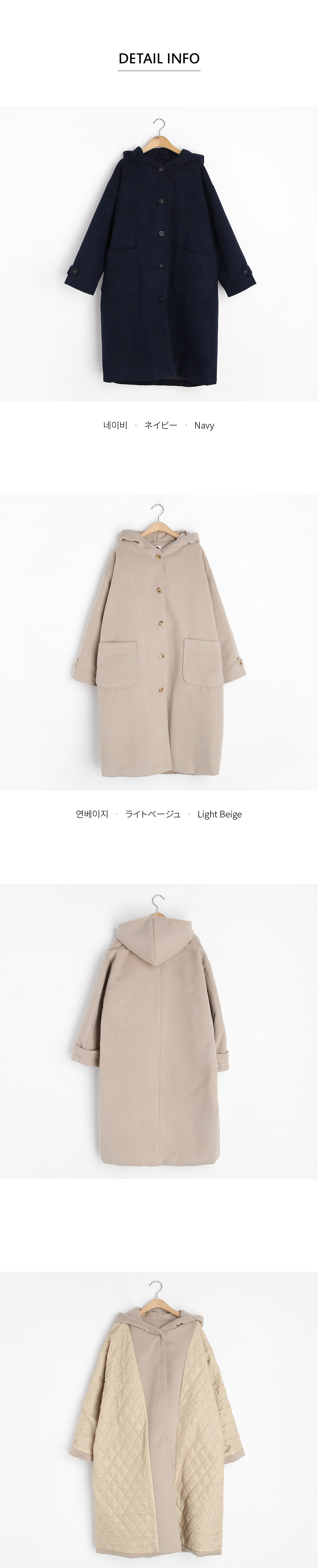 フードシングルコート・全2色 | DHOLIC | 詳細画像9