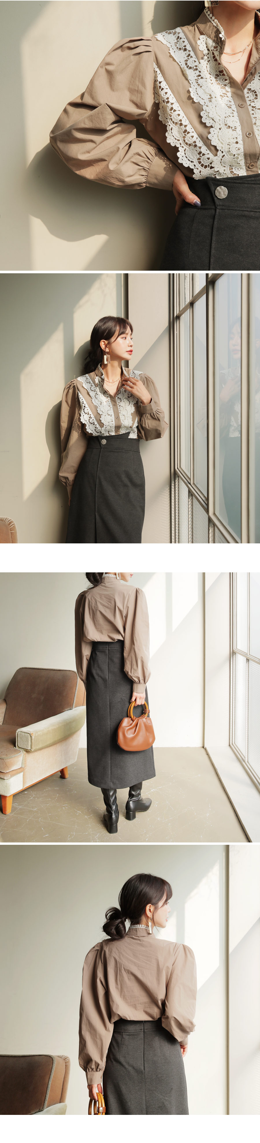 ボタンHラインスカート・全2色 | DHOLIC | 詳細画像21