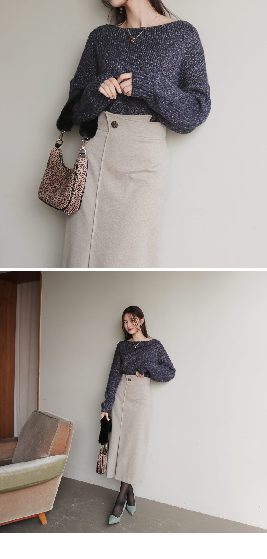 ボタンHラインスカート・全2色 | DHOLIC | 詳細画像27