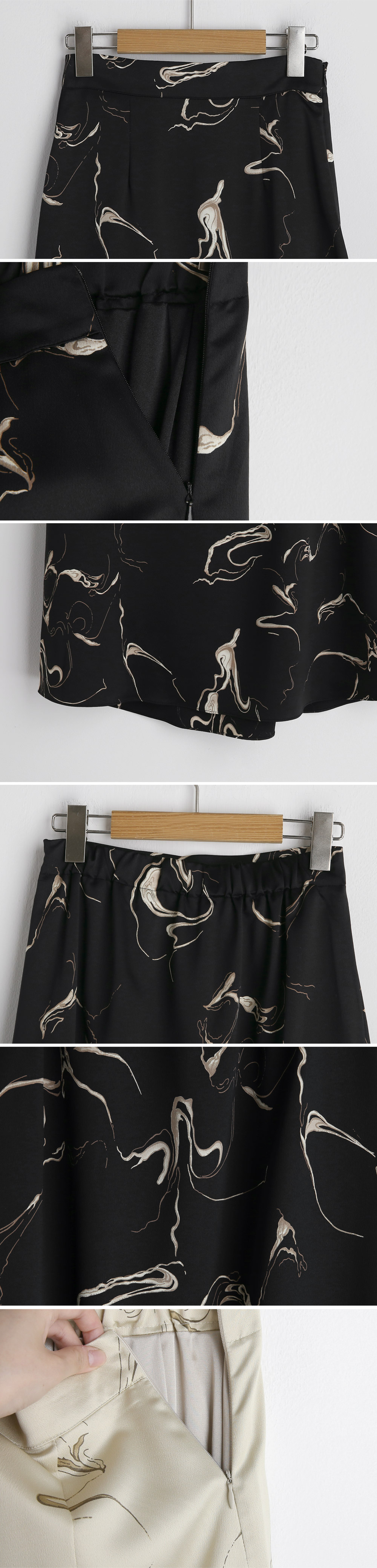 マーブリングサテンスカート・全2色 | DHOLIC PLUS | 詳細画像12