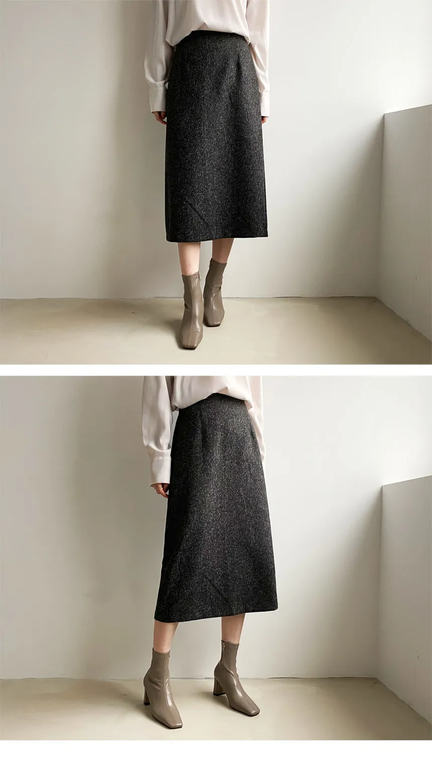 メランジHラインスカート・全2色 | DHOLIC PLUS | 詳細画像13