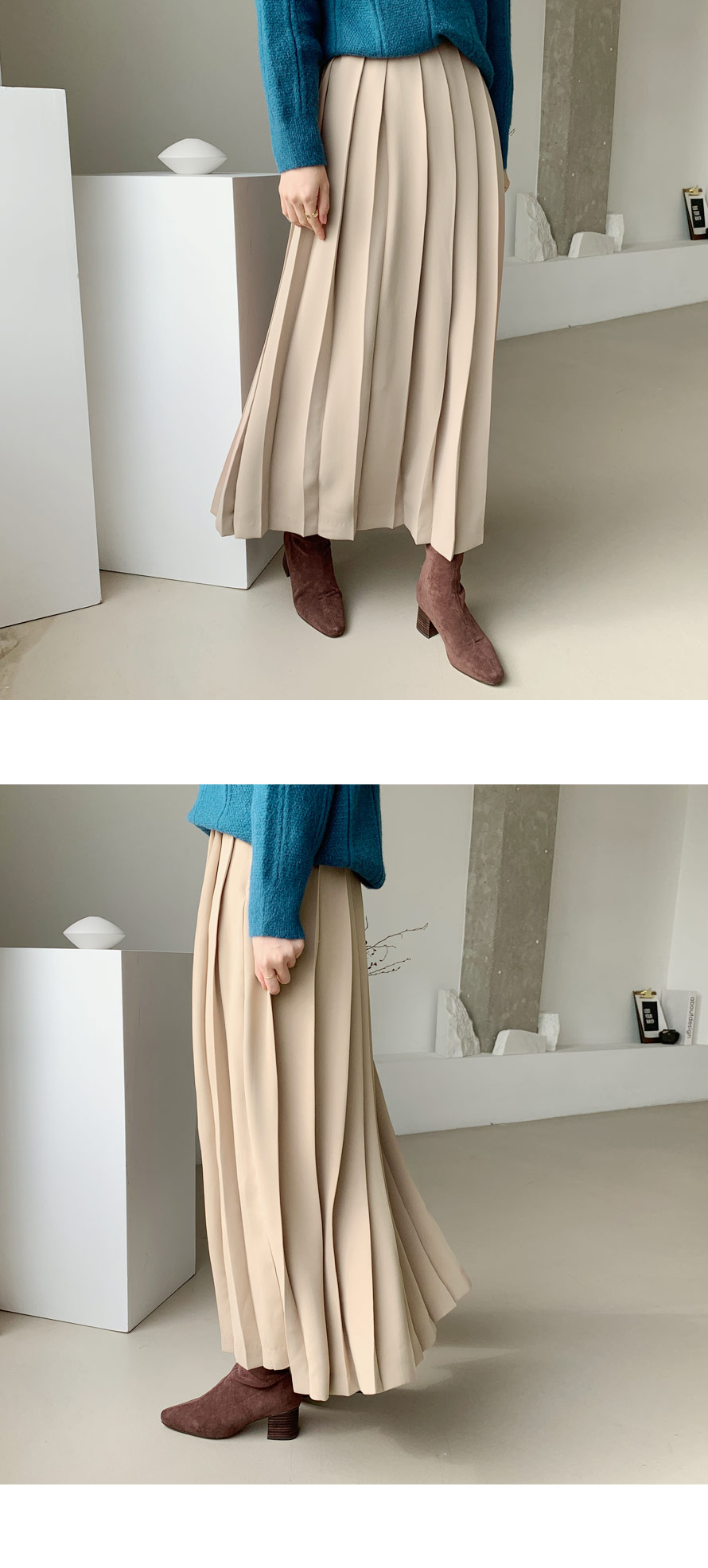 プリーツロングスカート・全3色 | DHOLIC PLUS | 詳細画像2