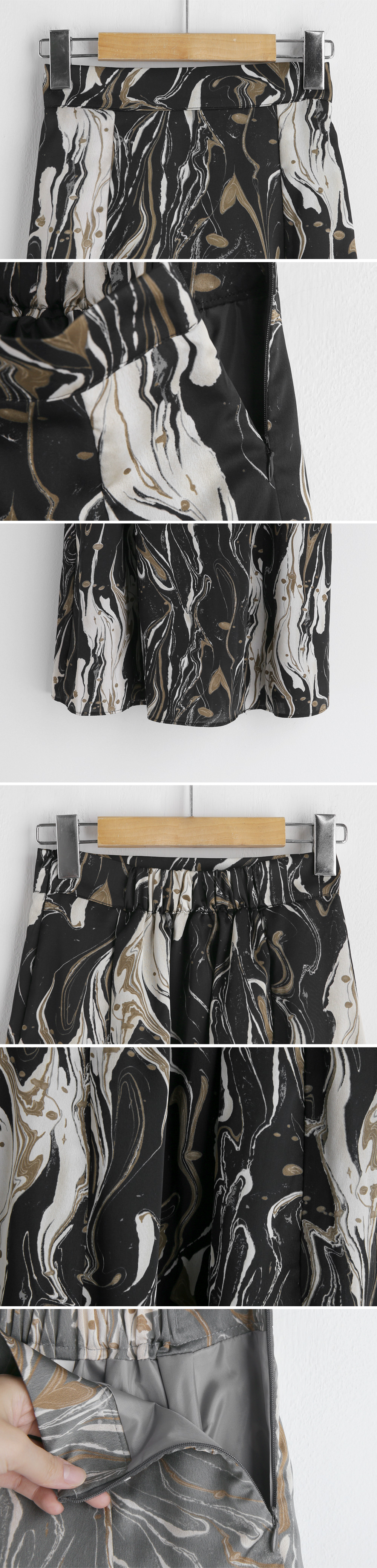 マーブリングサテンスカート・全2色 | DHOLIC PLUS | 詳細画像18