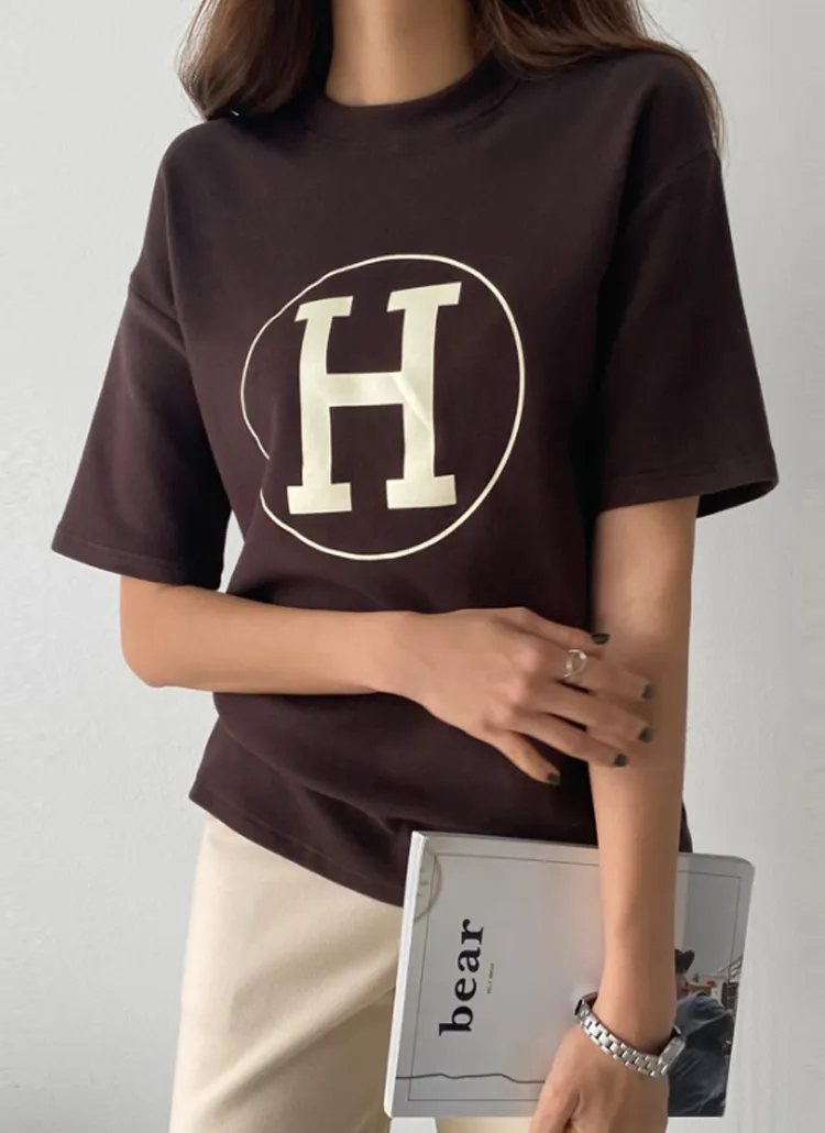 Hサークルロゴ半袖Tシャツ | pippin | 詳細画像1