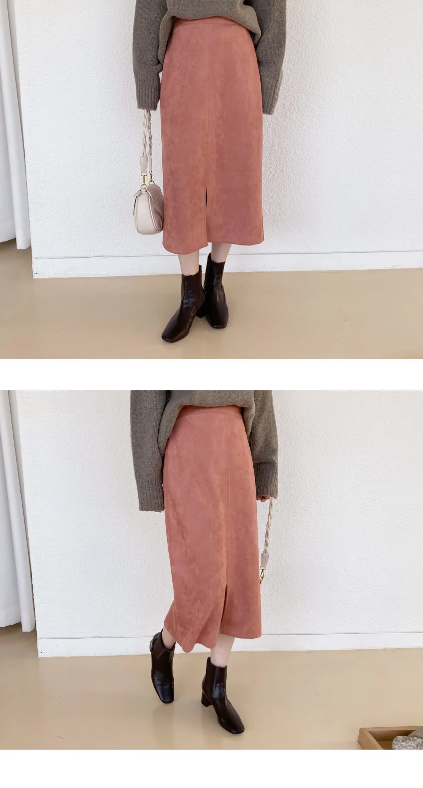 スエード調Hラインスカート・全3色 | DHOLIC PLUS | 詳細画像11