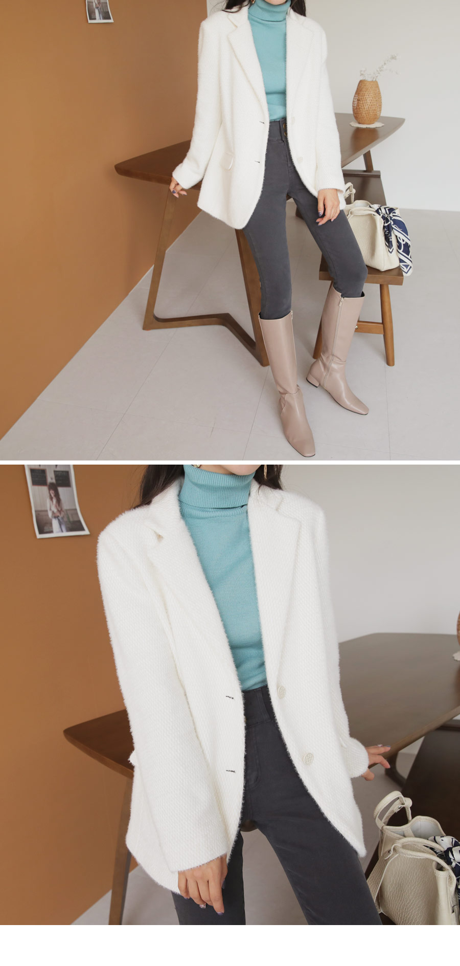 ソフトジャケット&ミニスカートSET・全2色 | DHOLIC | 詳細画像9