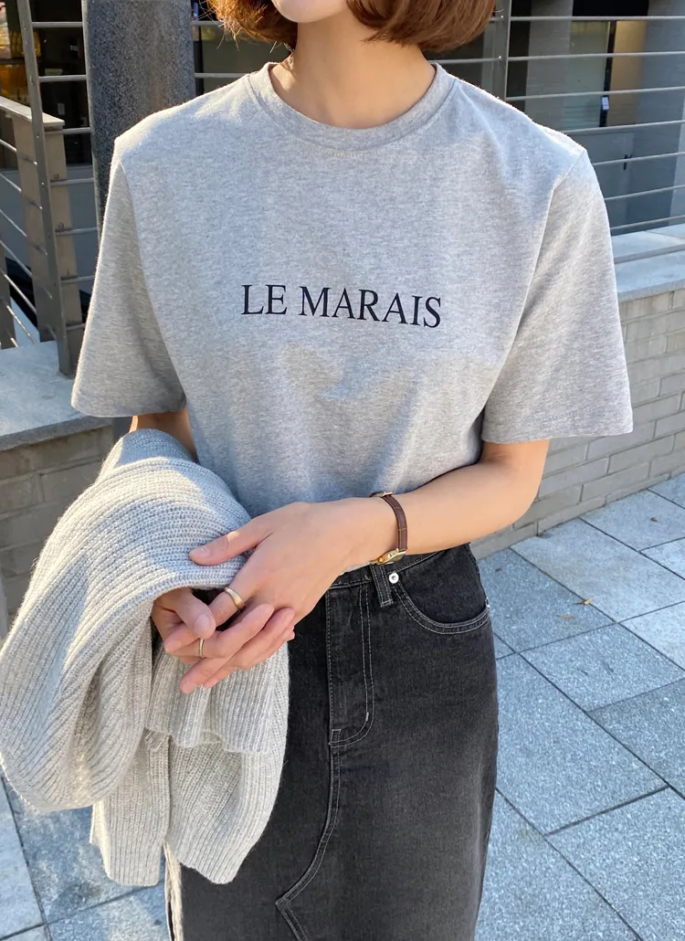 LE MARAIS半袖Tシャツ | graychic | 詳細画像1