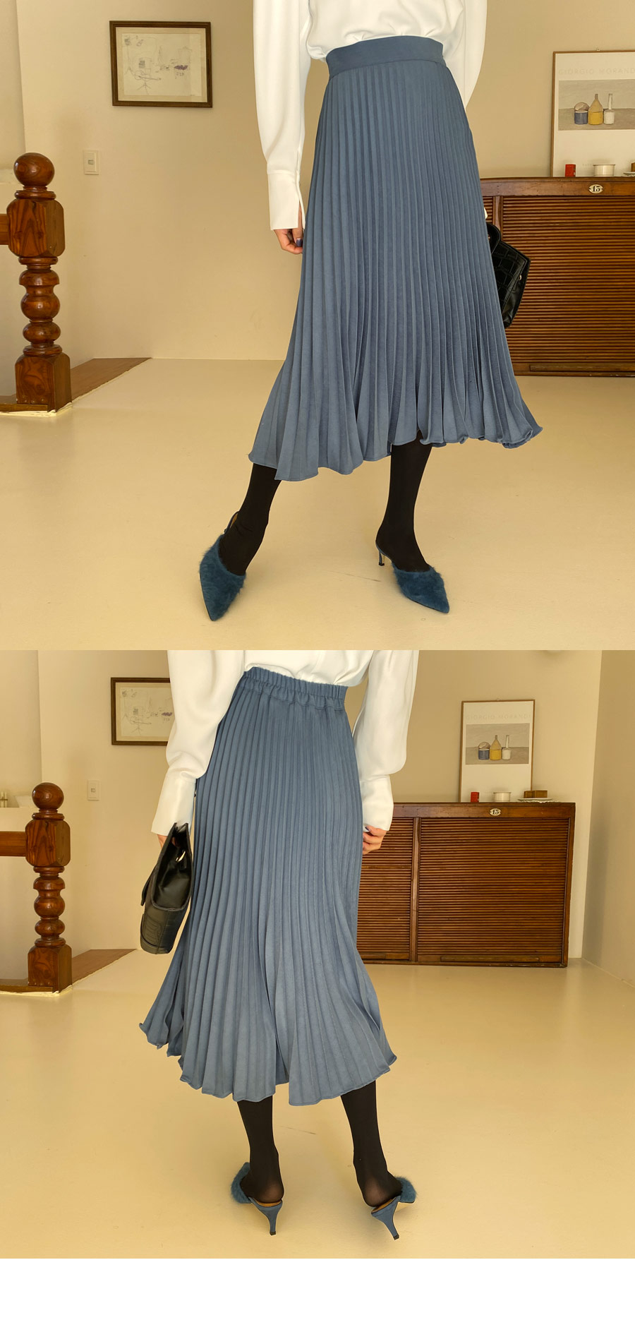 バックゴムプリーツスカート・全3色 | DHOLIC | 詳細画像2