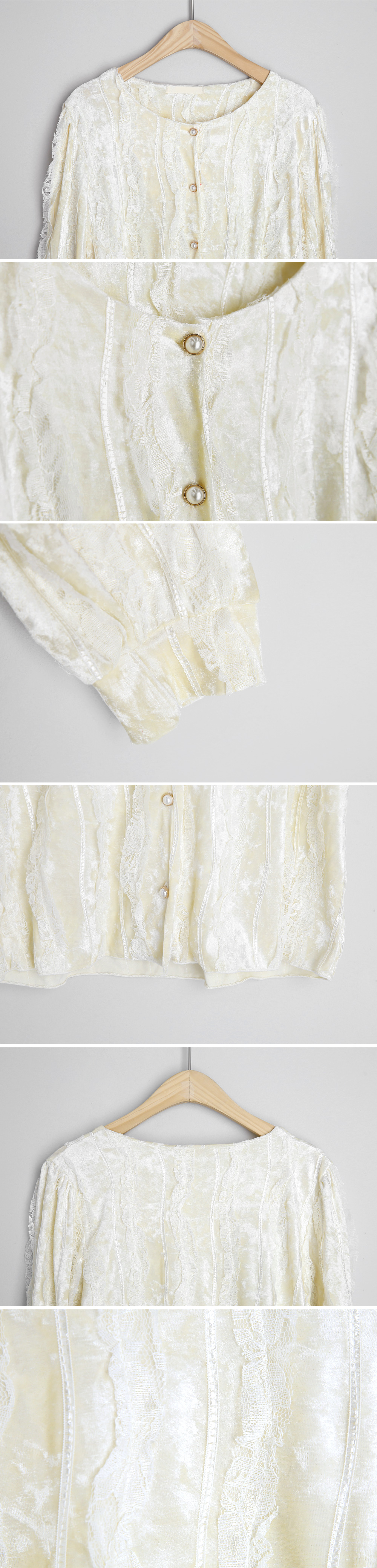 ベロアレースブラウス・全2色 | DHOLIC PLUS | 詳細画像12