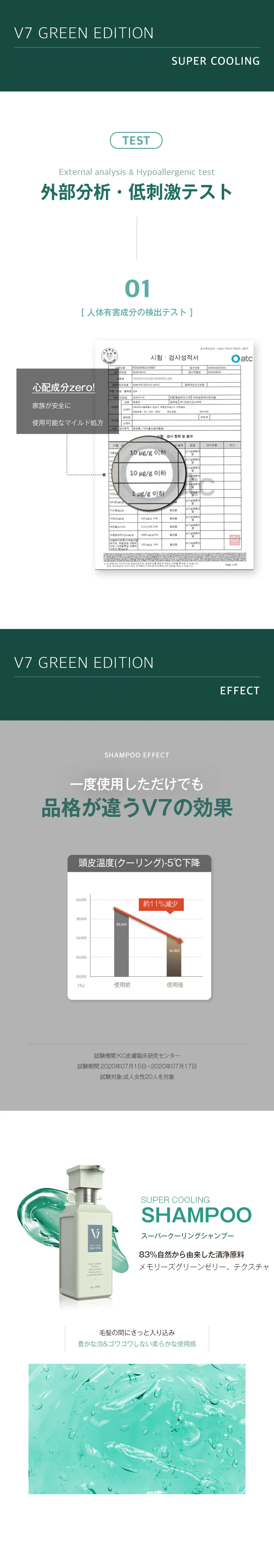 [バイアウア] V7 スーパークーリングシャンプー 500ml | 詳細画像5