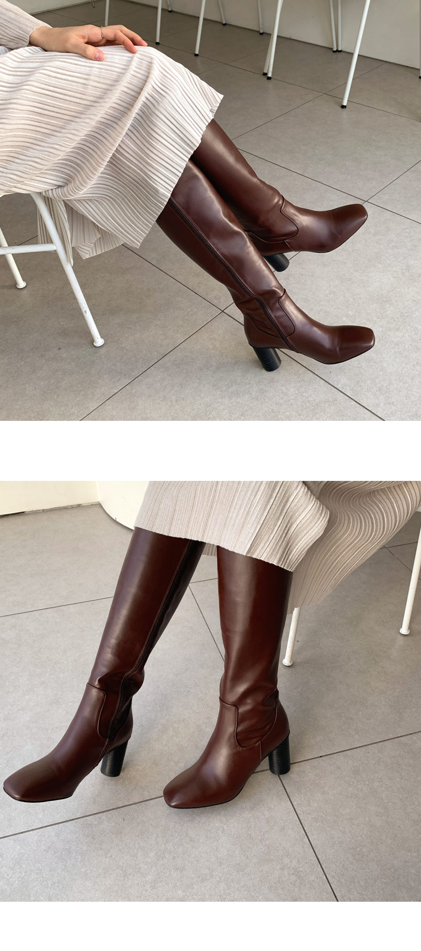 裏起毛ステッチロングブーツ・全3色 | DHOLIC PLUS | 詳細画像10