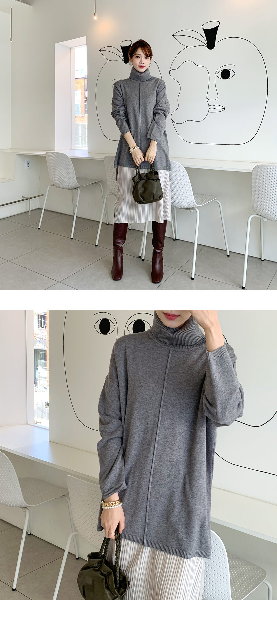 裏起毛ステッチロングブーツ・全3色 | DHOLIC PLUS | 詳細画像11