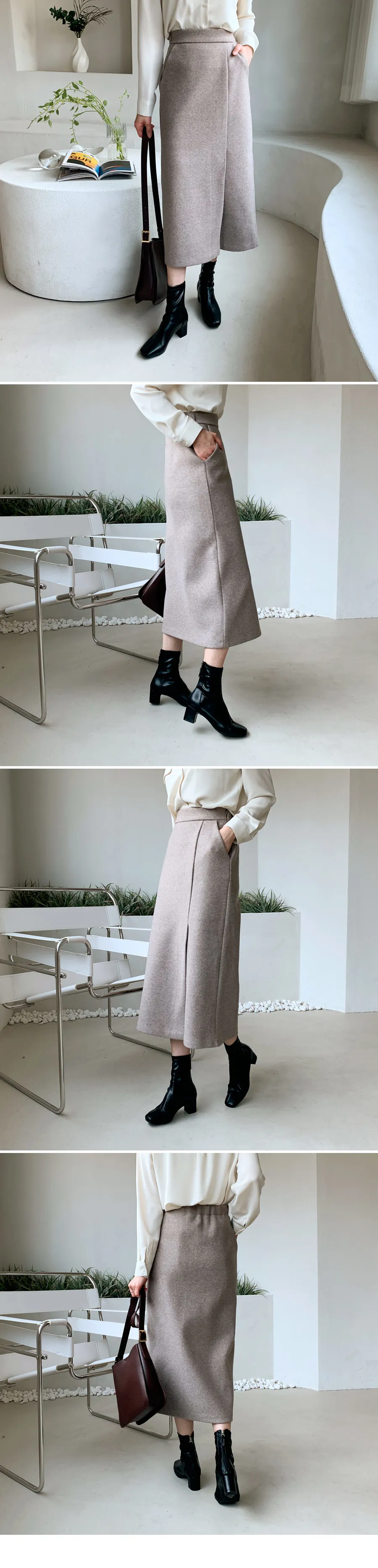 スリットラインスカート・全3色 | DHOLIC | 詳細画像2