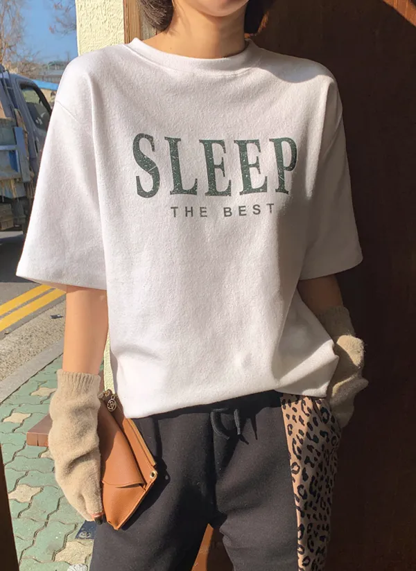 SLEEP起毛半袖Tシャツ | mayblue | 詳細画像1