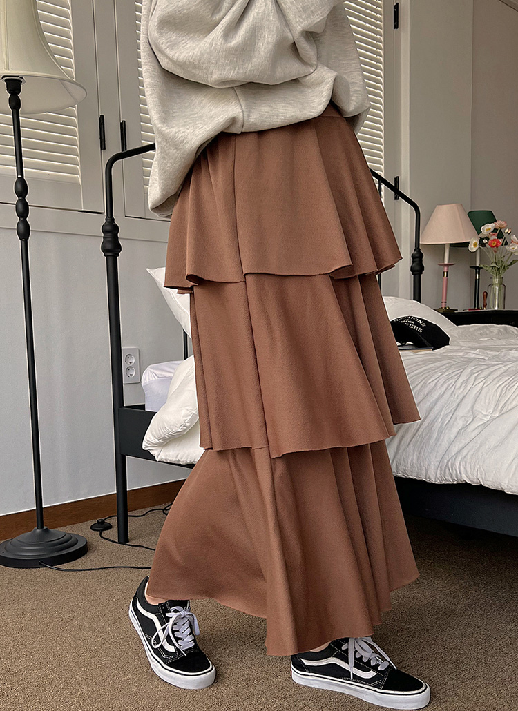 ロングティアードスカート | レディースファッション通販 - DHOLIC