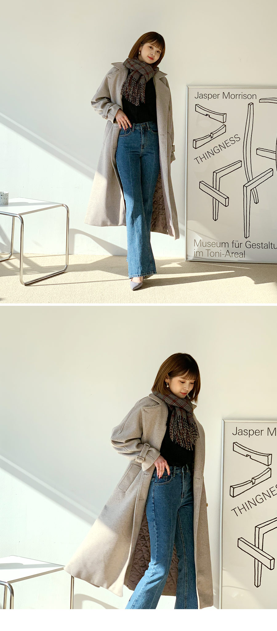 バックスリットデニムパンツ・全1色 | レディースファッション通販  