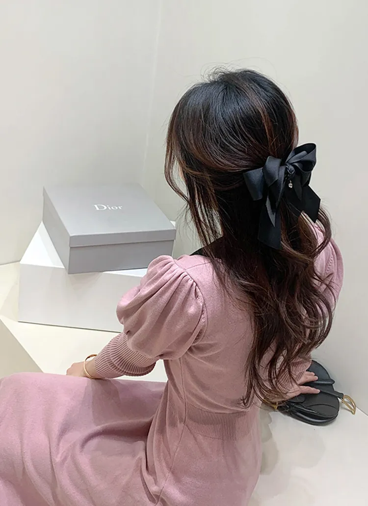 キュービックリボンヘアバレッタ | minagram | 詳細画像1