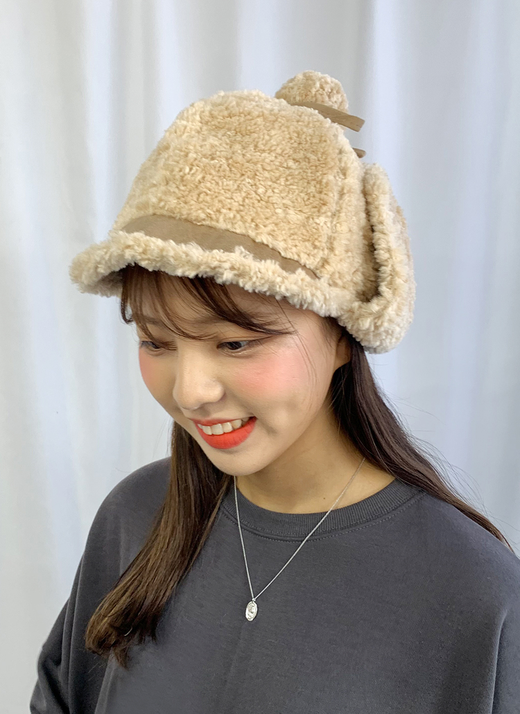 DimMoire 子羊ちゃんもこもこキャップ 冬支度おばけちゃんモコモコキャップ | RYOKO NAKAMURA japan