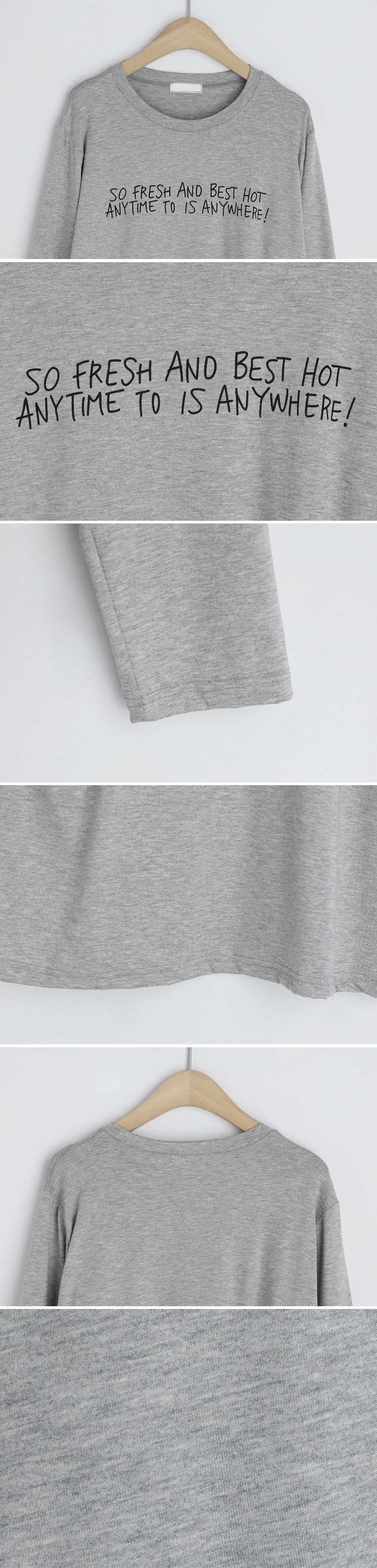 ラウンドレタリングTシャツ・全4色 | DHOLIC | 詳細画像14