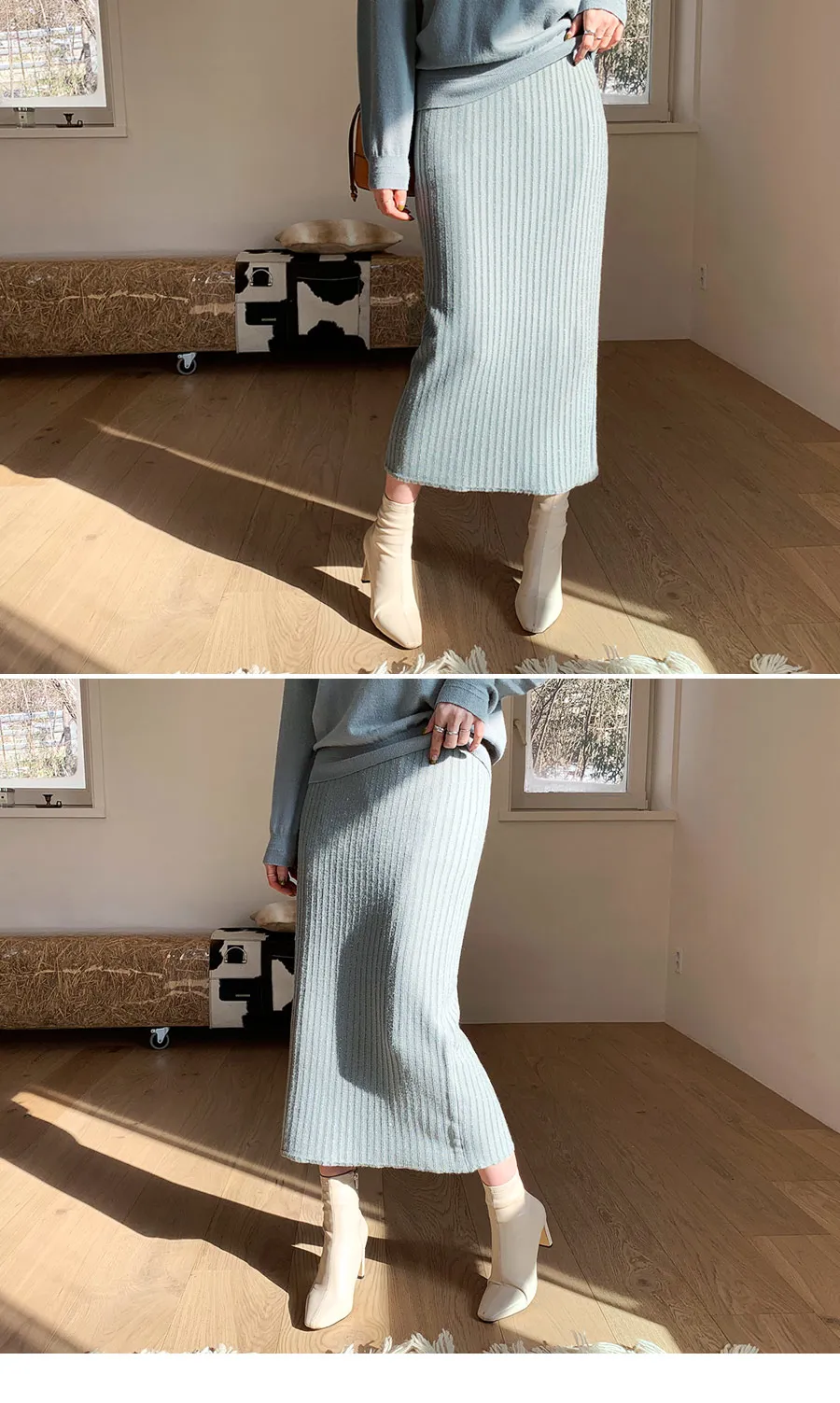 グリッターラインニットスカート・全3色 | DHOLIC PLUS | 詳細画像2