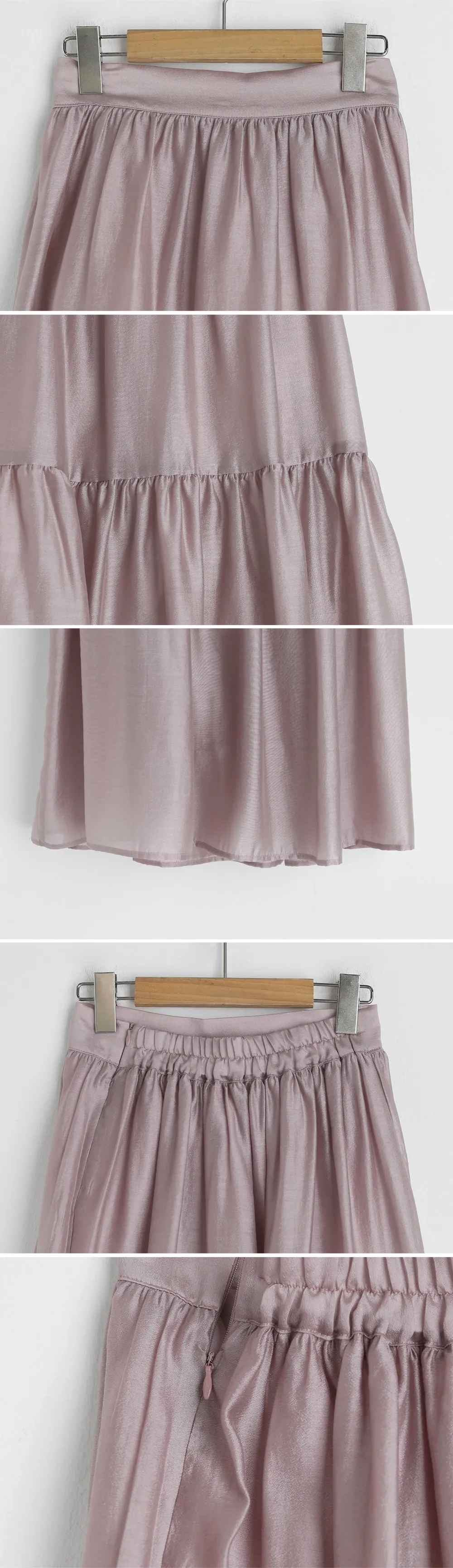 サテンギャザースカート・全3色 | DHOLIC PLUS | 詳細画像10