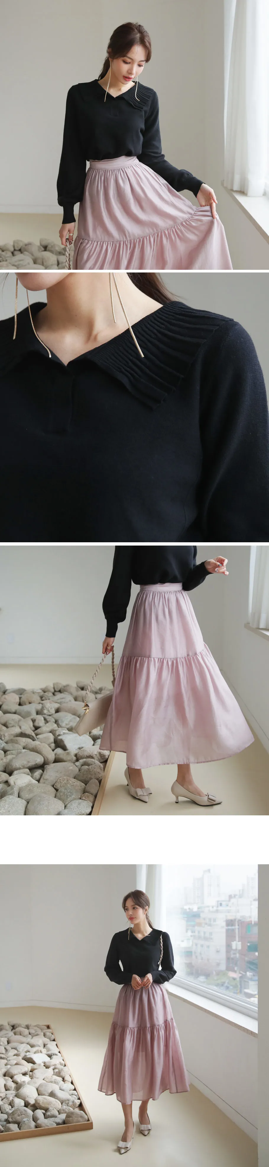 サテンギャザースカート・全3色 | DHOLIC PLUS | 詳細画像8