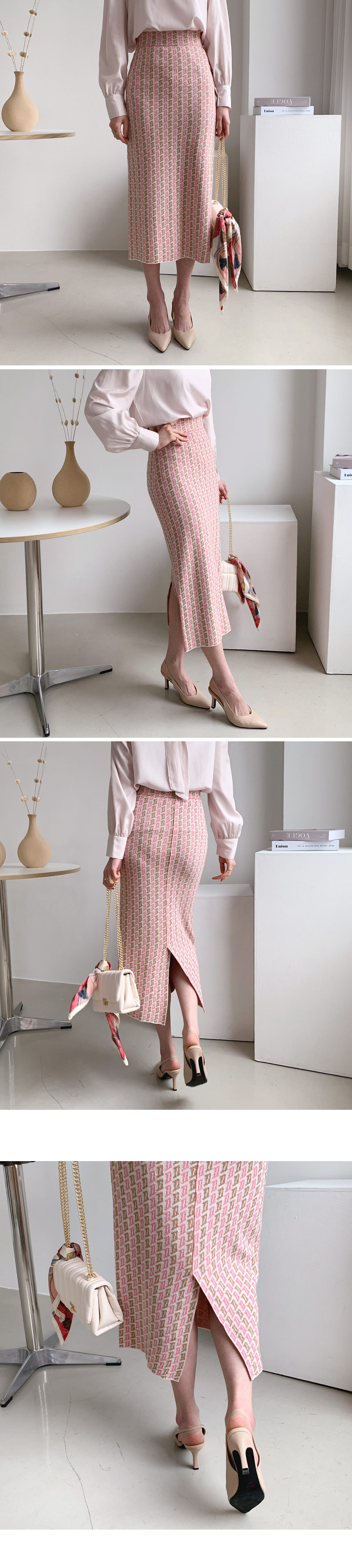 パターンニットスカート・全2色 | DHOLIC | 詳細画像2