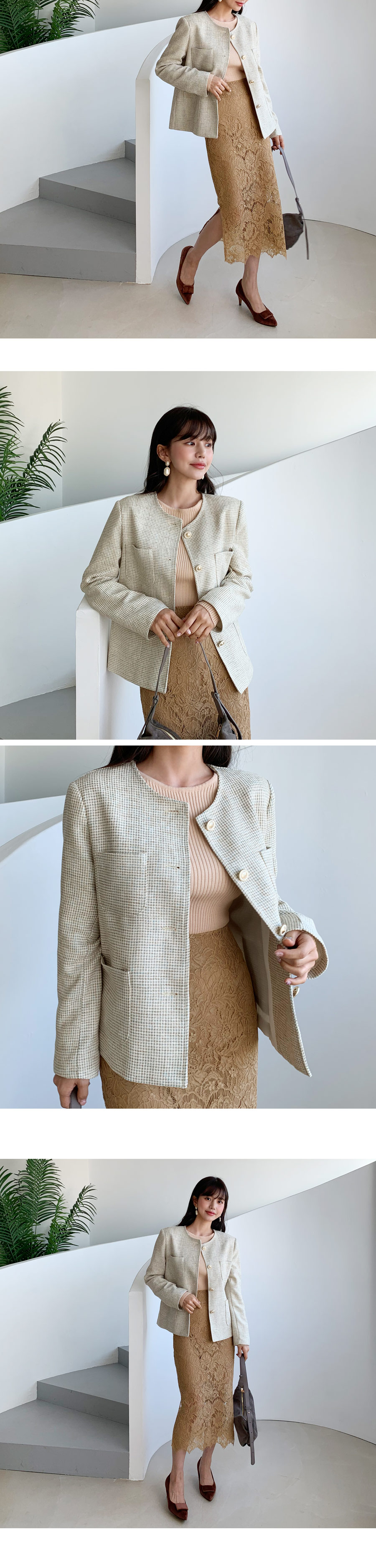 ツイードポケットジャケット&ミニスカートSET・全2色 | DHOLIC | 詳細画像11