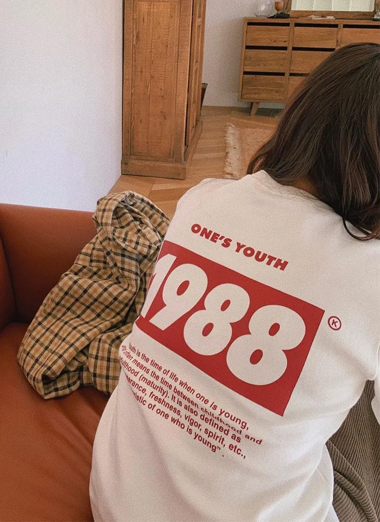 起毛1988ロゴTシャツ | 906studio | 詳細画像1