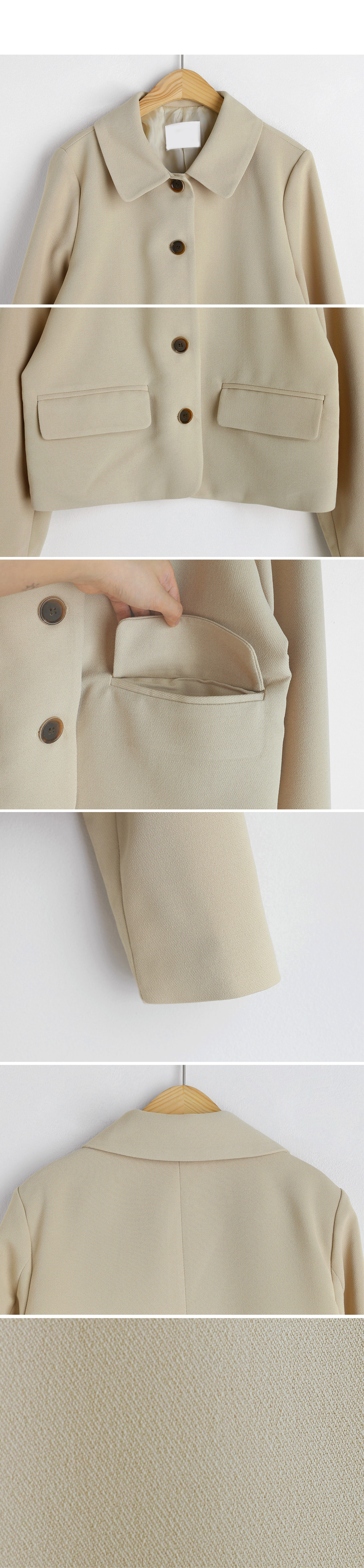 ボタンショートジャケット&ミニスカートSET・全2色 | DHOLIC | 詳細画像13