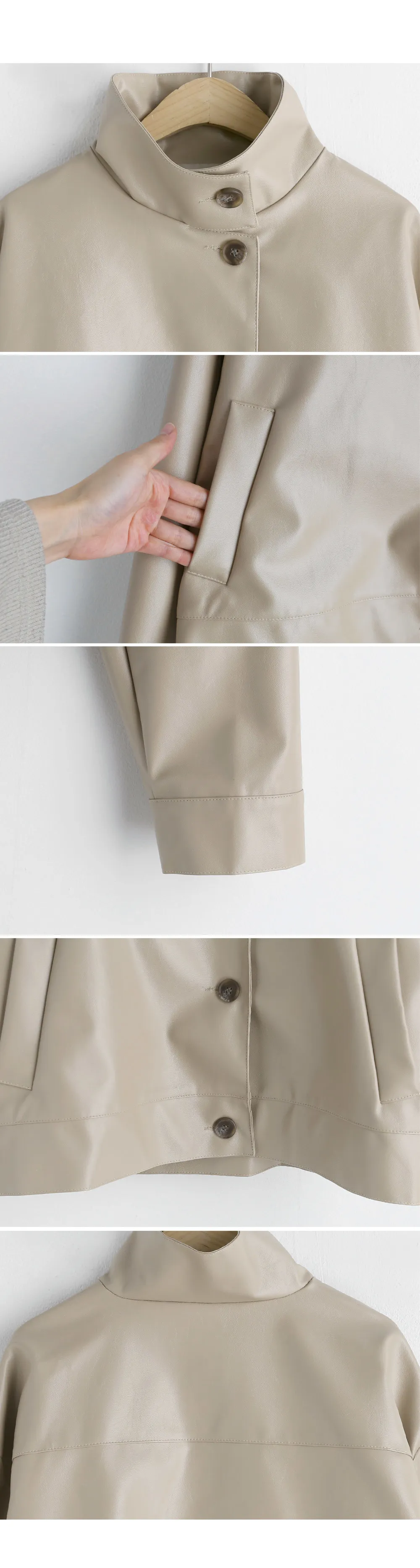 レザー調ショートジャケット・全2色 | DHOLIC | 詳細画像10