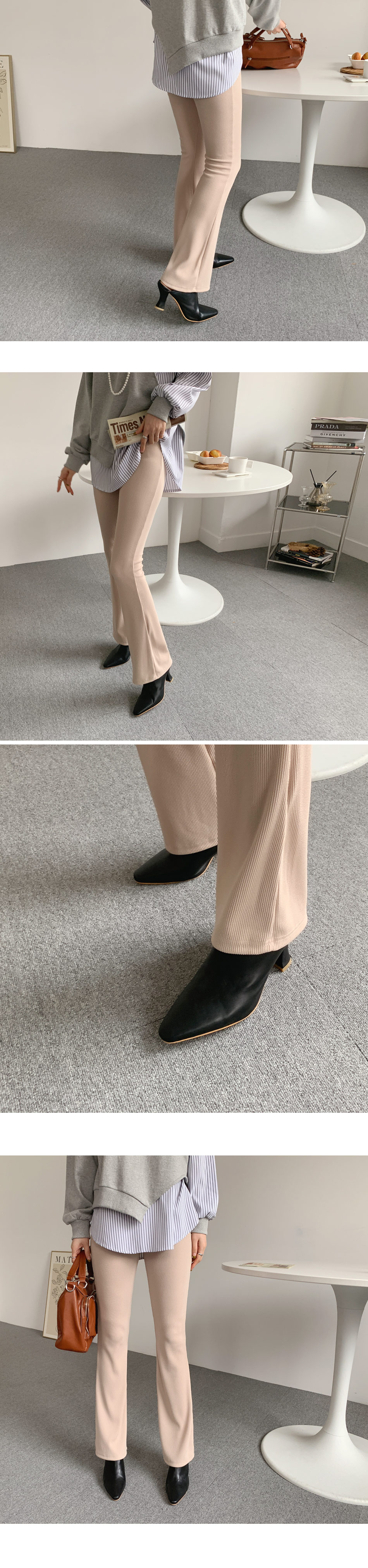 リブフレアパンツ・全4色 | DHOLIC PLUS | 詳細画像7