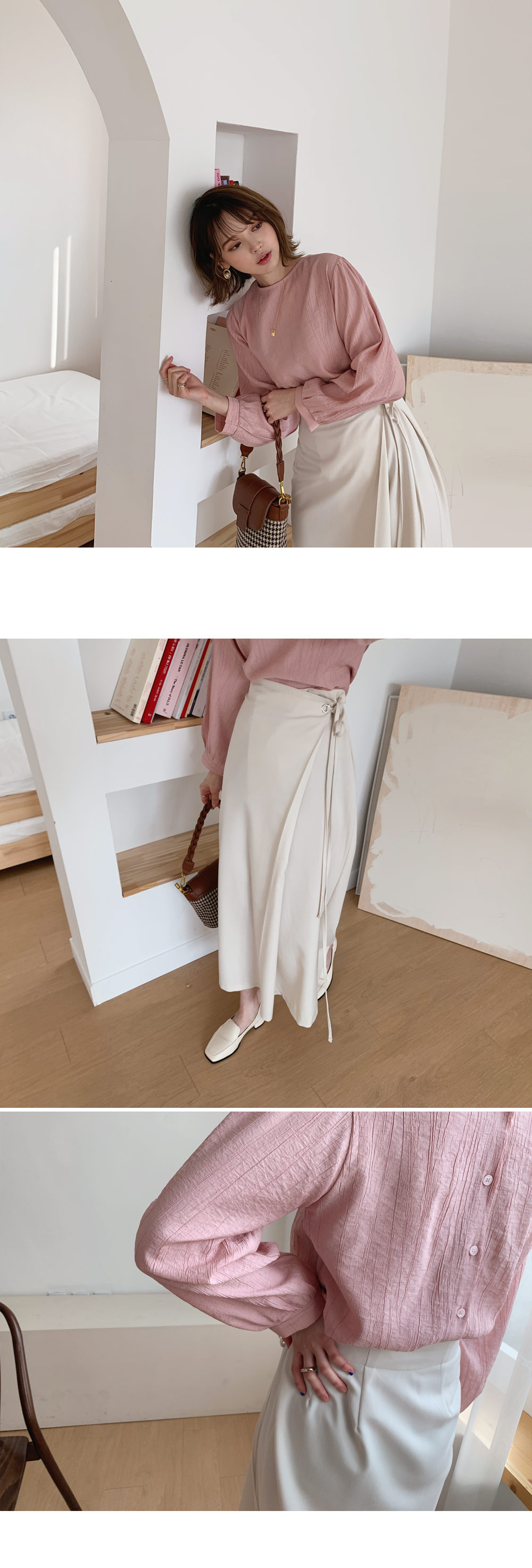 リボンラップスカート・全3色 | DHOLIC | 詳細画像3