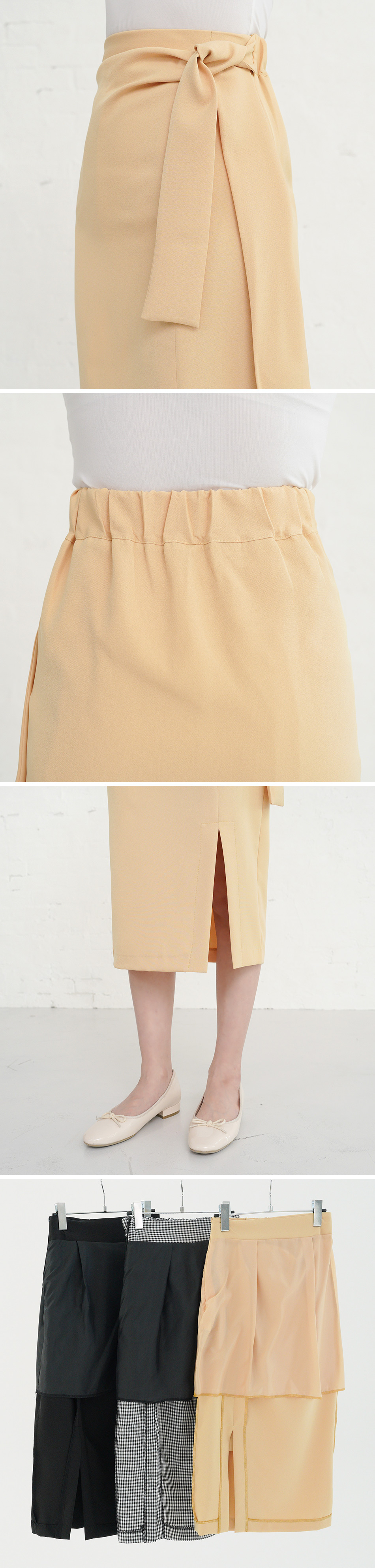 2TYPEサイドリボンスリットスカート・全3色 | 詳細画像7