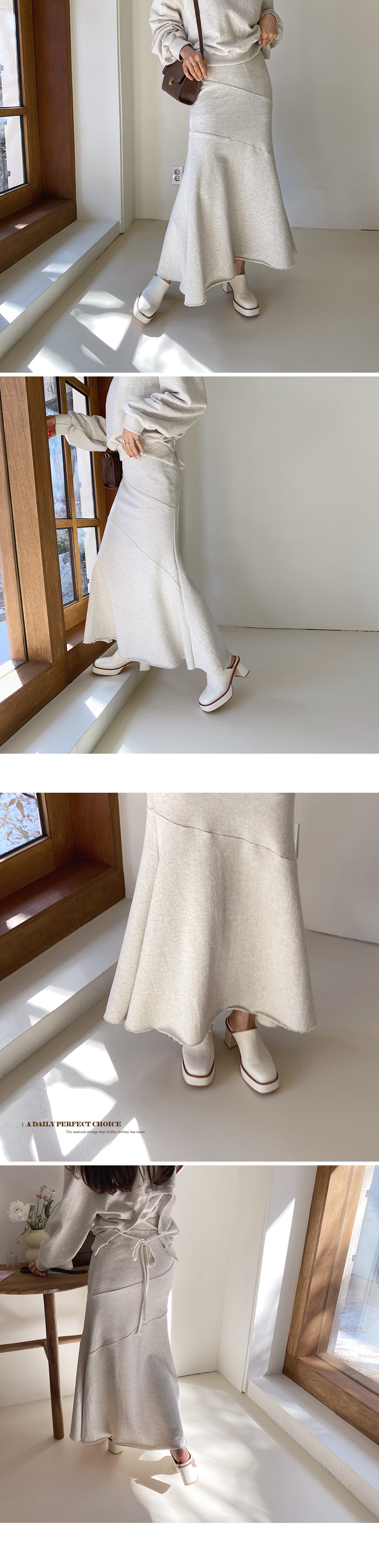 スウェットマーメイドスカート・全2色 | DHOLIC | 詳細画像2