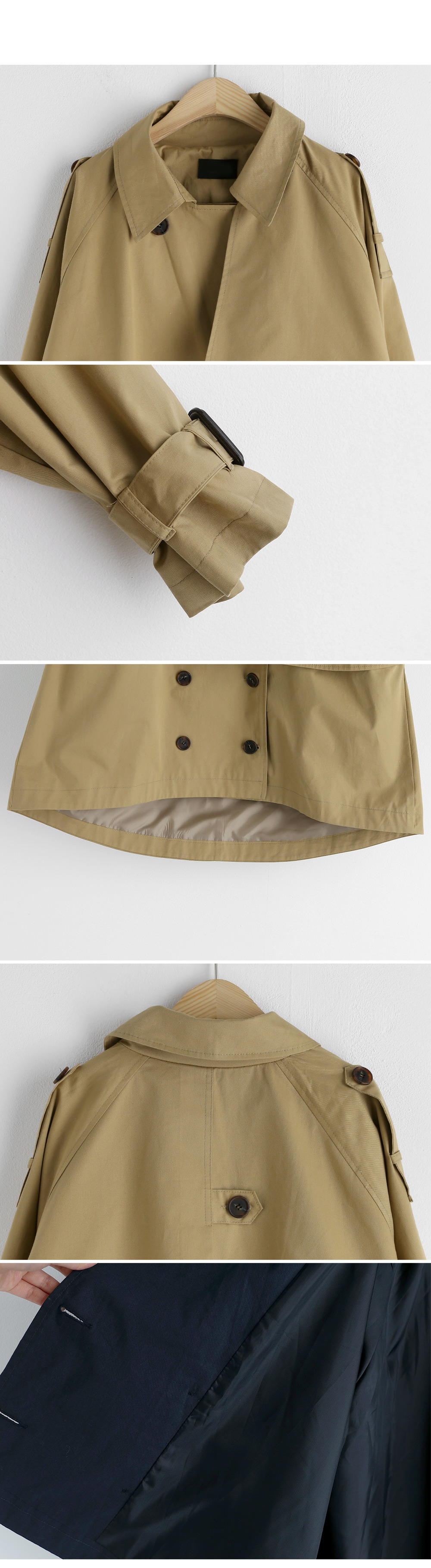 ガンフラハーフトレンチジャケット・全4色 | DHOLIC | 詳細画像18