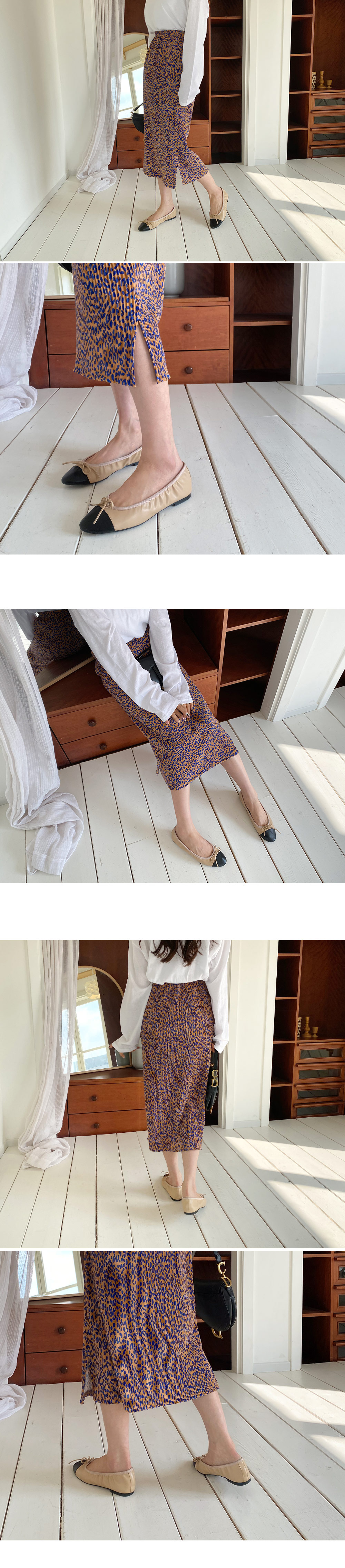 レオパードプリーツスカート・全3色 | DHOLIC | 詳細画像2