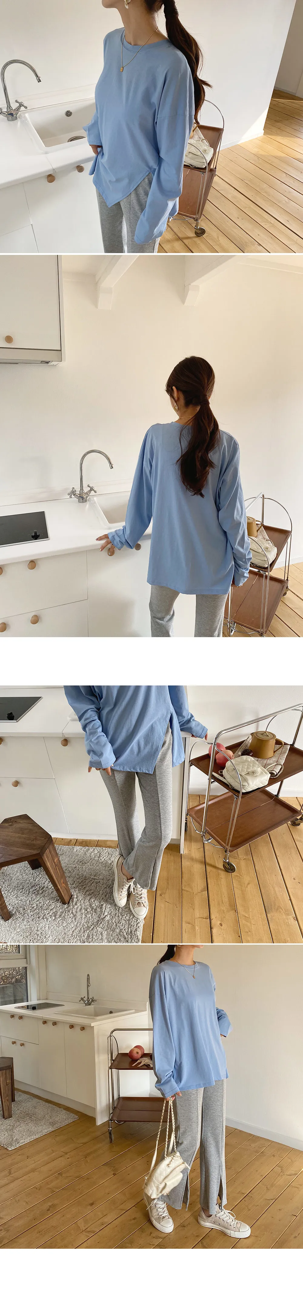 サイドスリットTシャツ・全4色 | DHOLIC | 詳細画像4
