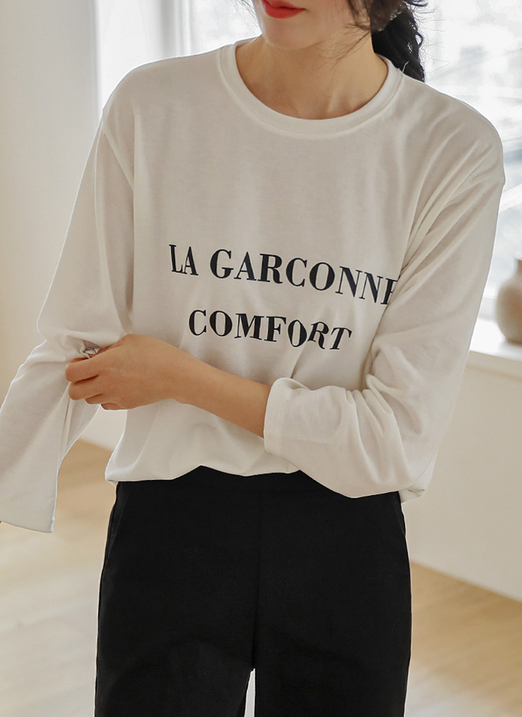 LA GARCONNEレタリングTシャツ | chicfox | 詳細画像1