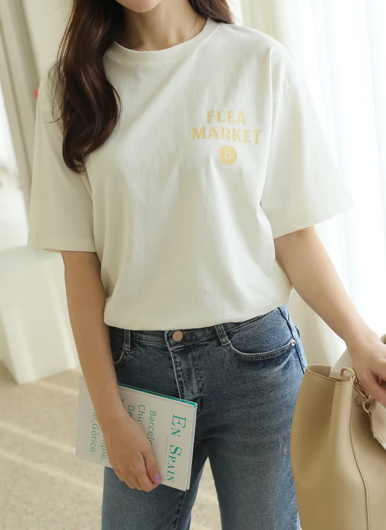英字スマイルロゴTシャツ | clicknfunny | 詳細画像1